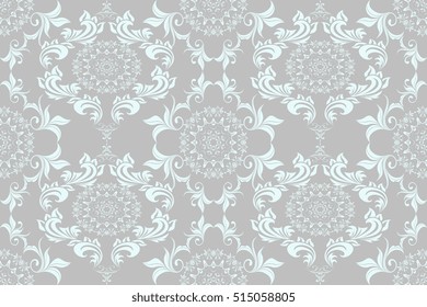 Seamless ornament on background. Wallpaper pattern
