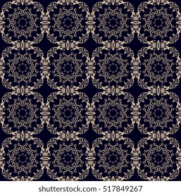 Seamless ornament on background. Wallpaper pattern