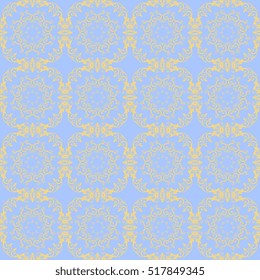 Seamless ornament on background. Wallpaper pattern