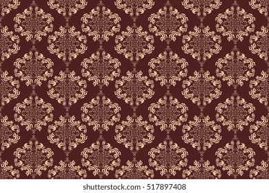 Seamless ornament on background. Wallpaper pattern