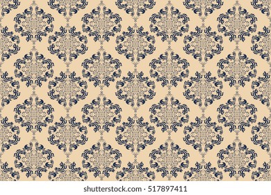 Seamless ornament on background. Wallpaper pattern