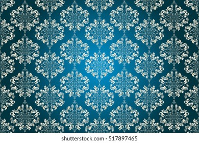 Seamless ornament on background. Wallpaper pattern