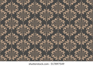 Seamless ornament on background. Wallpaper pattern