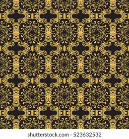 Seamless ornament on background. Wallpaper pattern