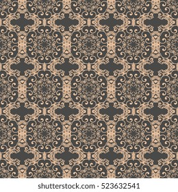 Seamless ornament on background. Wallpaper pattern