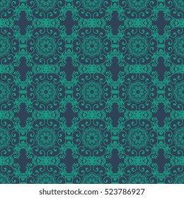 Seamless ornament on background. Wallpaper pattern