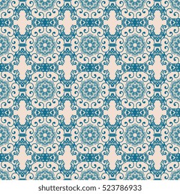 Seamless ornament on background. Wallpaper pattern