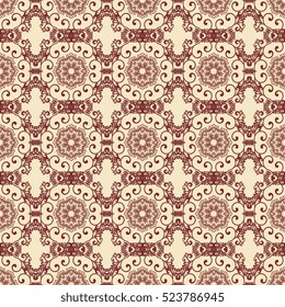 Seamless ornament on background. Wallpaper pattern