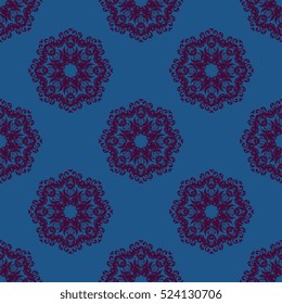 Seamless ornament on background. Wallpaper pattern