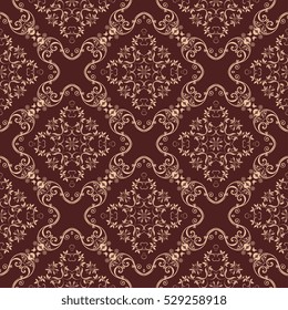 Seamless ornament on background. Wallpaper pattern