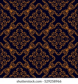 Seamless ornament on background. Wallpaper pattern