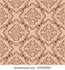 Seamless ornament on background. Wallpaper pattern