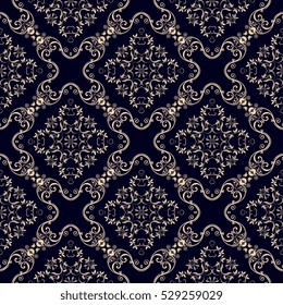 Seamless ornament on background. Wallpaper pattern