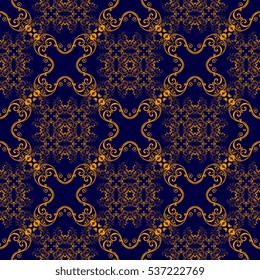 Seamless ornament on background. Wallpaper pattern