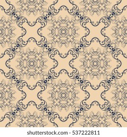 Seamless ornament on background. Wallpaper pattern