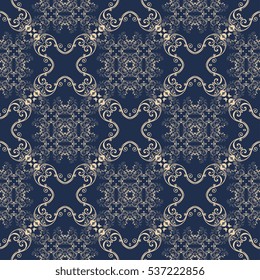 Seamless ornament on background. Wallpaper pattern