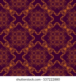 Seamless ornament on background. Wallpaper pattern