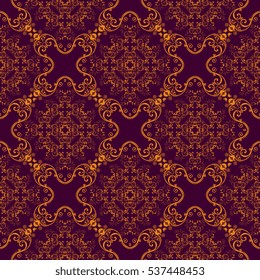 Seamless ornament on background. Wallpaper pattern