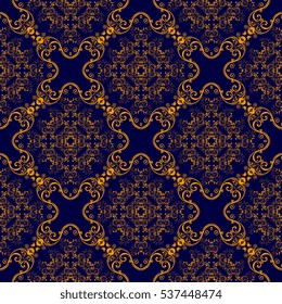 Seamless ornament on background. Wallpaper pattern