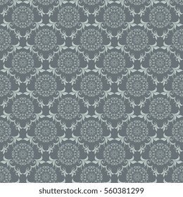 Seamless ornament on background. Wallpaper pattern