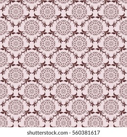 Seamless ornament on background. Wallpaper pattern