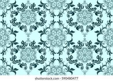 Seamless ornament on background. Wallpaper pattern