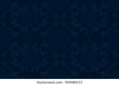 Seamless ornament on background. Wallpaper pattern