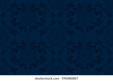 Seamless ornament on background. Wallpaper pattern