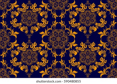Seamless ornament on background. Wallpaper pattern