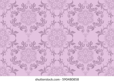 Seamless ornament on background. Wallpaper pattern