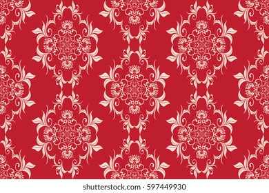 Seamless ornament on background. Wallpaper pattern