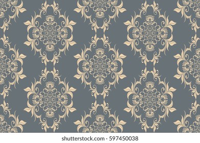 Seamless ornament on background. Wallpaper pattern