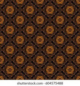 Seamless ornament on background. Wallpaper pattern