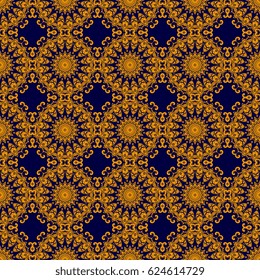 Seamless ornament on background. Wallpaper pattern