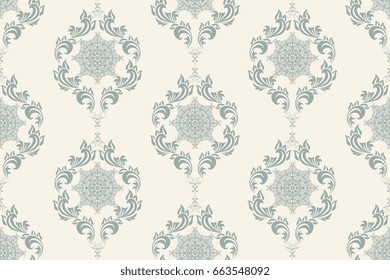 Seamless ornament on background. Wallpaper pattern