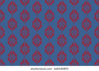 Seamless ornament on background. Wallpaper pattern