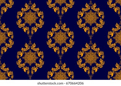 Seamless ornament on background. Wallpaper pattern