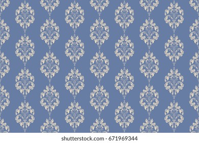 Seamless ornament on background. Wallpaper pattern