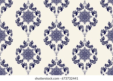 Seamless ornament on background. Wallpaper pattern