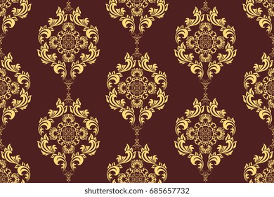 Seamless ornament on background. Wallpaper pattern