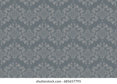 Seamless ornament on background. Wallpaper pattern
