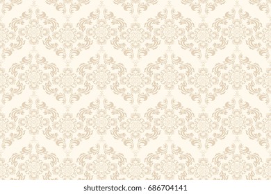 Seamless ornament on background. Wallpaper pattern