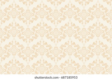 Seamless ornament on background. Wallpaper pattern