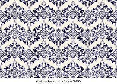 Seamless ornament on background. Wallpaper pattern