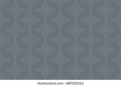 Seamless ornament on background. Wallpaper pattern