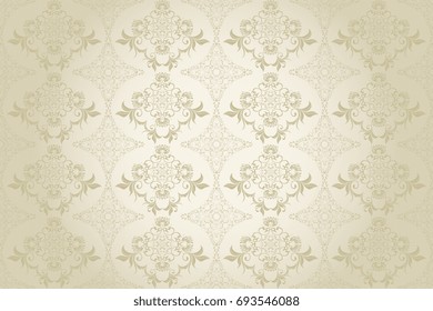 Seamless ornament on background. Wallpaper pattern