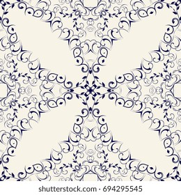 Seamless ornament on background. Wallpaper pattern