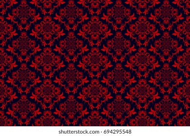 Seamless ornament on background. Wallpaper pattern