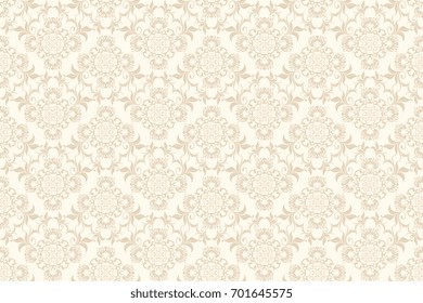 Seamless Ornament On Background. Wallpaper Pattern