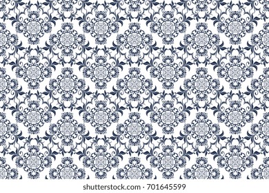Seamless ornament on background. Wallpaper pattern